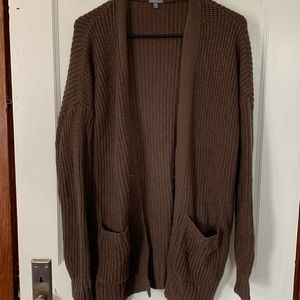 Oversized Knit Cardigan Sweater